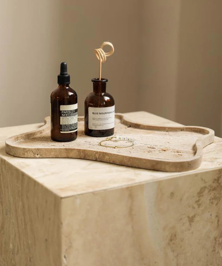 Irregular Travertine Stone Tray